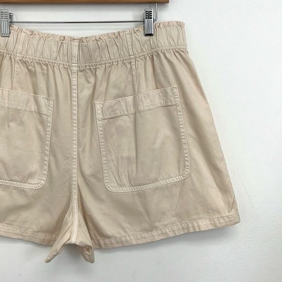 Madewell Pull-on Paperbag Utility Shorts: Garment-Dyed  Vintage Linen - Size 31 - Picture 10 of 14
